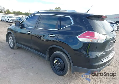 2015 Nissan Rogue Sv из США, поврежденный, VIN KNMAT2MT9FP543794